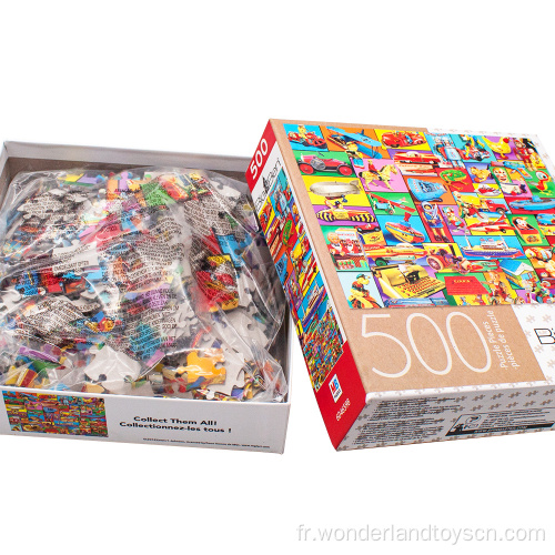 Jeux pour adultes Puzzle personnalisé en papier 500